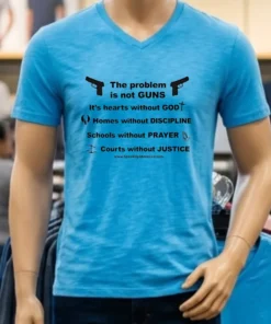 The Problem Is Not Guns Pro God Prayer Justice Shirt