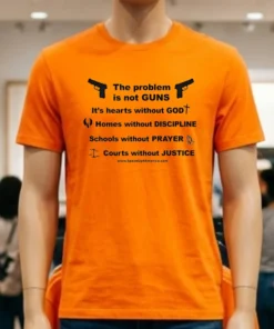 The Problem Is Not Guns Pro God Prayer Justice Shirt