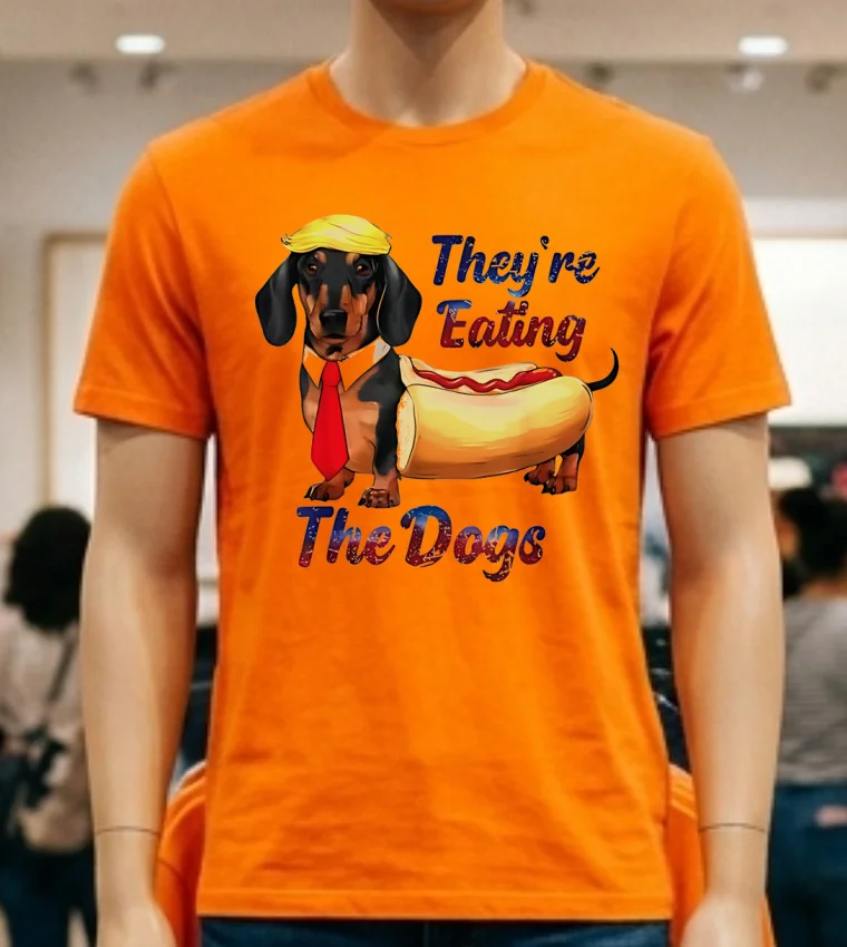 They Re Eating The Dogs Maga Shirt - orange-shirt Theyre Eating The Dogs Maga Shirt Orange Shirt