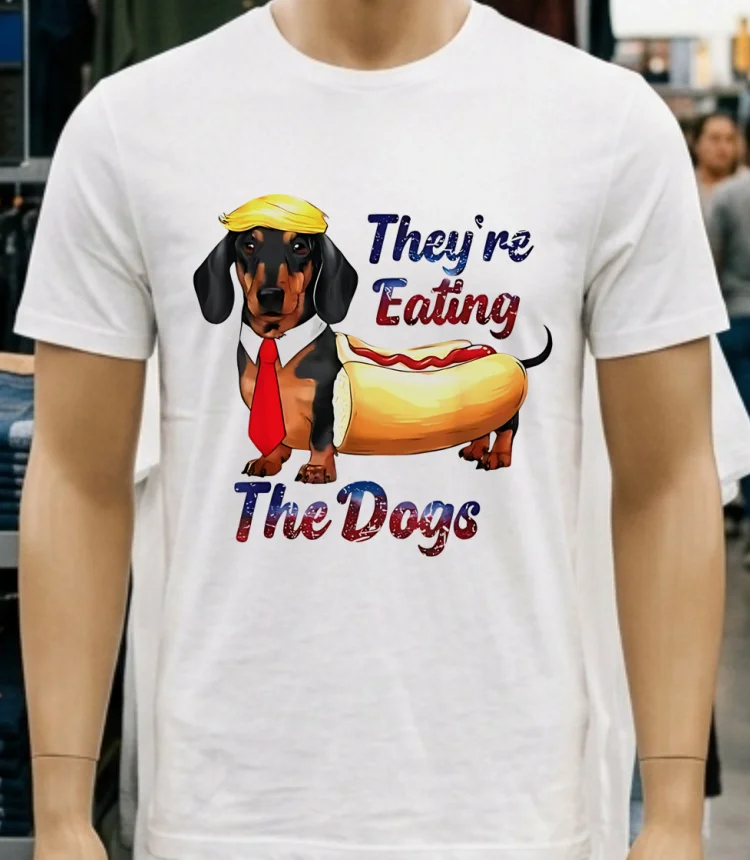 They Re Eating The Dogs Maga Shirt - white-t-shirt Theyre Eating The Dogs Maga Shirt White T Shirt 2