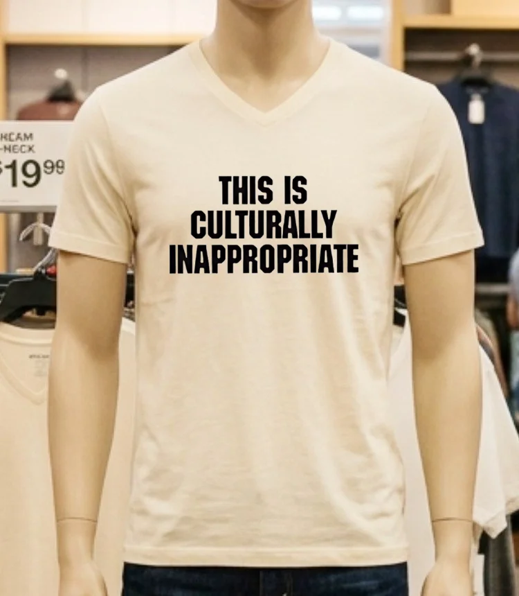 This Is Culturally Inappropriate Shirt - white-t-shirt This Is Culturally Inappropriate Shirt White T Shirt 1