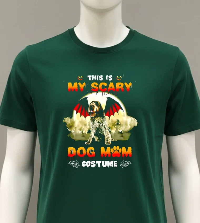 This Is My Scary Dog Mom Costume Halloween Shirt - green-shirt This Is My Scary Dog Mom Costume Halloween Shirt Green Shirt