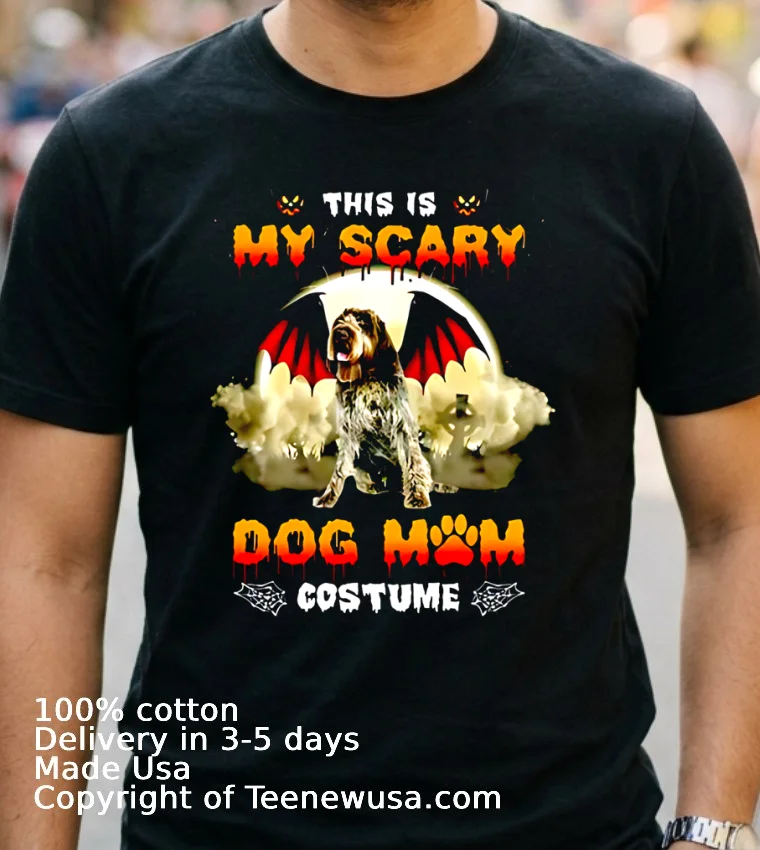 This Is My Scary Dog Mom Costume Halloween Shirt Navy Shirt 2