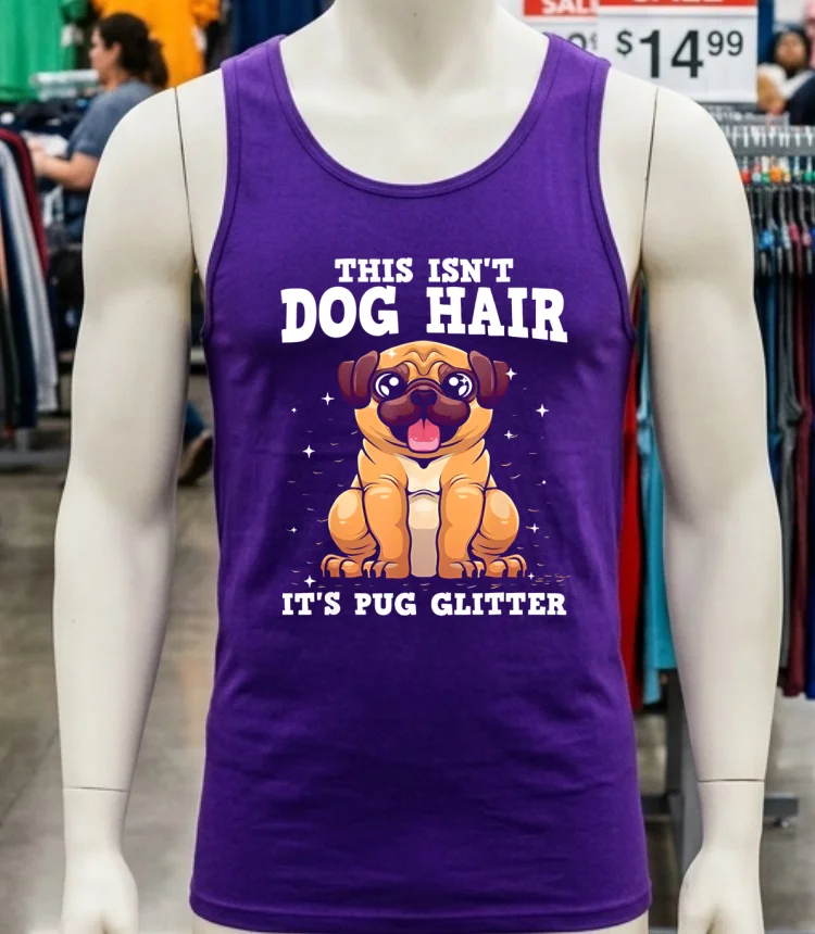 This Isnt Dog Hair Its Pug Glitter Shirt Purple Shirt