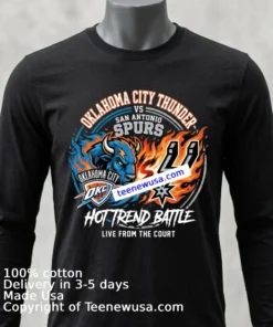 Thunder Vs Spurs Limited Edition Sports T Shirt Balck Shirt