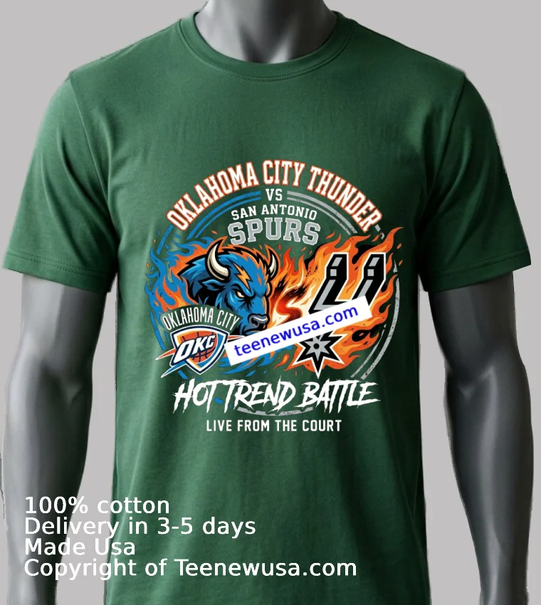 Thunder Vs Spurs Limited Edition Sports T Shirt Green Shirt