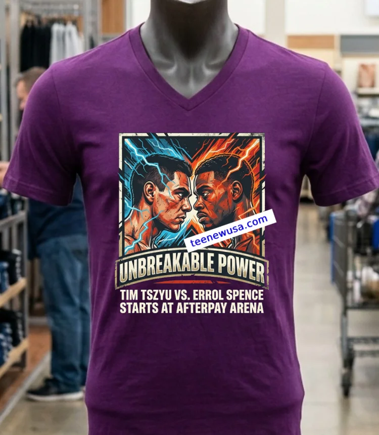 Tim Tszyu Vs Errol Spence Will Both Kick Off At The Afterpay Arena T Shirt - purple-shirt Tim Tszyu Vs Errol Spence Will Both Kick Off At The Afterpay Arena T Shirt Purple Shirt 1