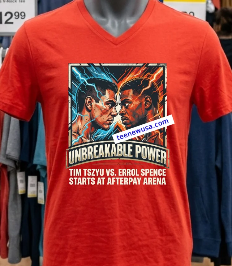 Tim Tszyu Vs Errol Spence Will Both Kick Off At The Afterpay Arena T Shirt - red-shirt Tim Tszyu Vs Errol Spence Will Both Kick Off At The Afterpay Arena T Shirt Red Shirt