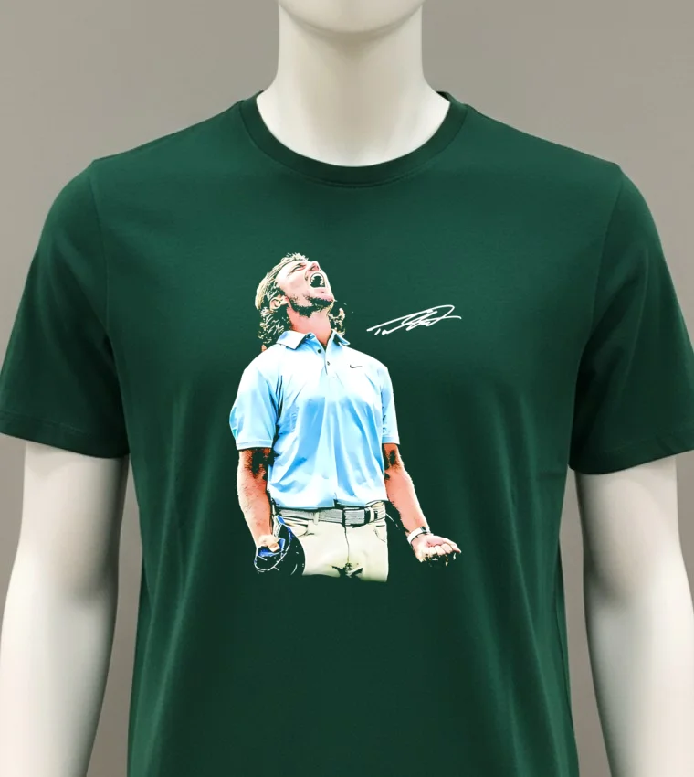 Tommy Fleetwood Pgatour Championship Signature Shirt Green Shirt