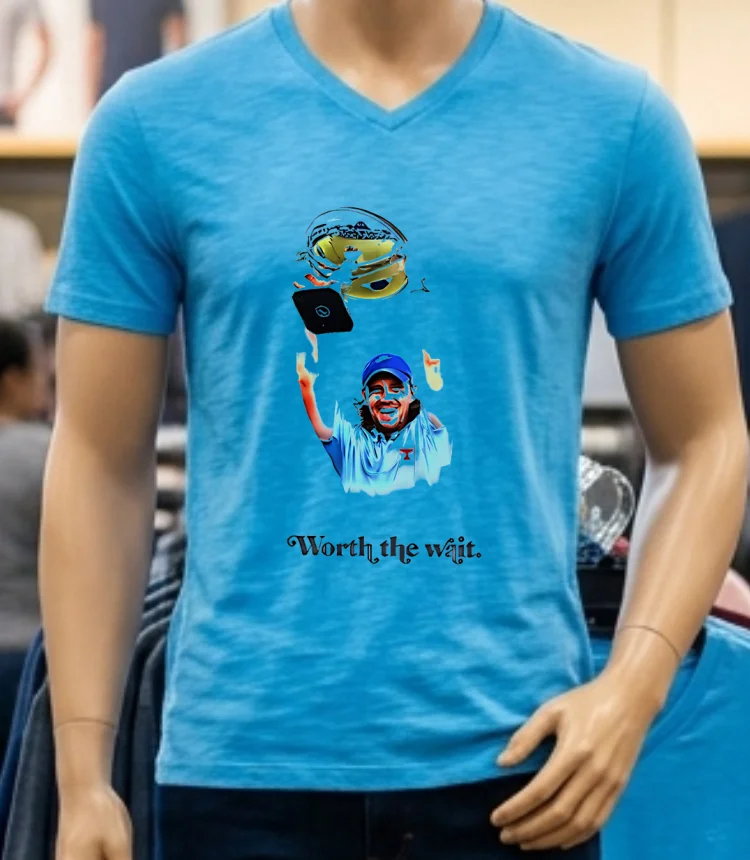 Tommy Fleetwood Worth The Wait Pga Tour Champion 2025 Shirt - blue-shirt Tommy Fleetwood Worth The Wait Pga Tour Champion 2025 Shirt Blue Shirt