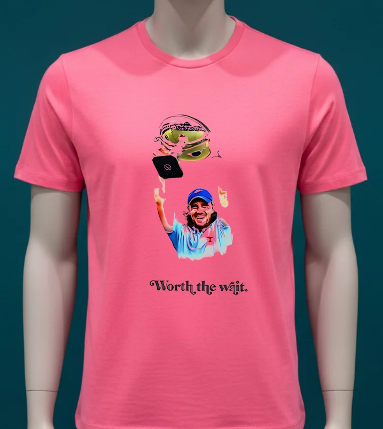 Tommy Fleetwood Worth The Wait Pga Tour Champion 2025 Shirt - pink-t-shirt Tommy Fleetwood Worth The Wait Pga Tour Champion 2025 Shirt Pink T Shirt