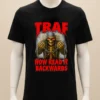 Traf Now Read It Backwards Skeleton Shirt Balck Shirt