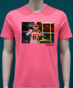 Travis Kelce Kansas City Chiefs Heart Signature Photo Shirt