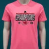 Travis Wear Kansas City Chiefs American Football Conference Champions Shirt Pink T Shirt