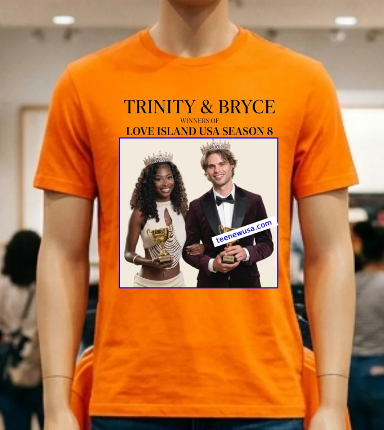 Trinity And Bryce Have Been Crowned The Winners Of ‘Love Island Usa’ Season 8 T Shirt - orange-shirt Trinity And Bryce Have Been Crowned The Winners Of Love Island Usa Season 8 T Shirt Orange Shirt