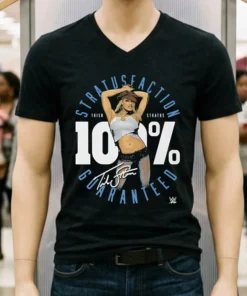 Trish Stratus 100 Percent Stratusfaction Wwe Signature Shirt