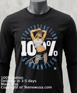 Trish Stratus 100 Percent Stratusfaction Wwe Signature Shirt
