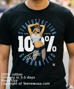 Trish Stratus 100 Percent Stratusfaction Wwe Signature Shirt