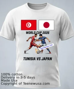 Tunisia Vs Japan World Cup 2026 T Shirt