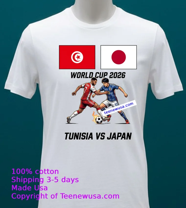 Tunisia Vs Japan World Cup 2026 T Shirt White T Shirt 20