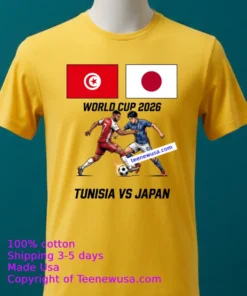 Tunisia Vs Japan World Cup 2026 T Shirt