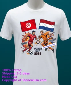 Tunisia Vs Netherlands World Cup 2026 T Shirt