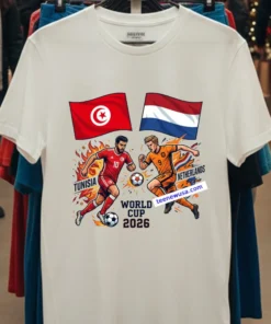 Tunisia Vs Netherlands World Cup 2026 T Shirt White T Shirt