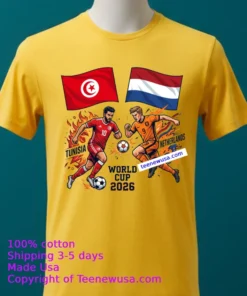 Tunisia Vs Netherlands World Cup 2026 T Shirt
