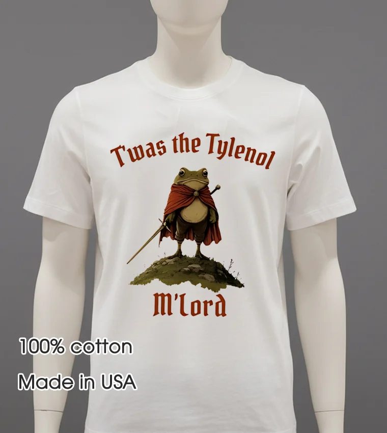 Twas The Tylenol Mlord Shirt - white-t-shirt Twas The Tylenol Mlord Shirt White T Shirt 3