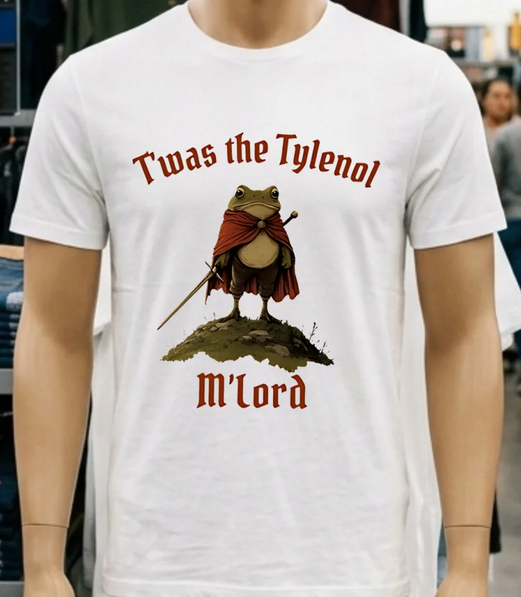 Twas The Tylenol Mlord Shirt - white-t-shirt Twas The Tylenol Mlord Shirt White T Shirt