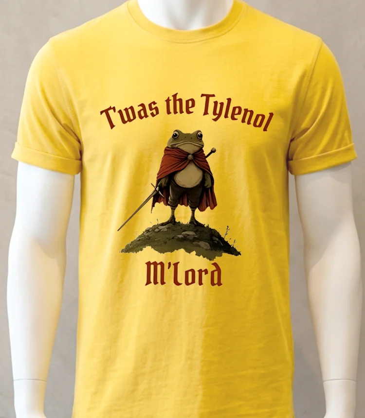 Twas The Tylenol Mlord Shirt - yellow-t-shirt Twas The Tylenol Mlord Shirt Yellow T Shirt