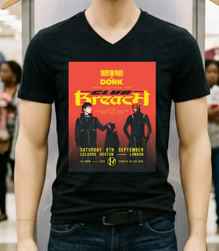 Twenty One Pilots And Dork A Very Special Event Club Breach Shirt - balck-shirt Twenty One Pilots And Dork A Very Special Event Club Breach Shirt Balck Shirt 1