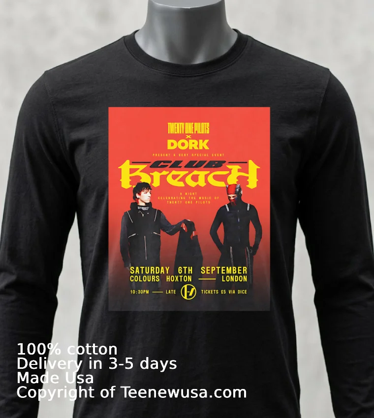 Twenty One Pilots And Dork A Very Special Event Club Breach Shirt Balck Shirt