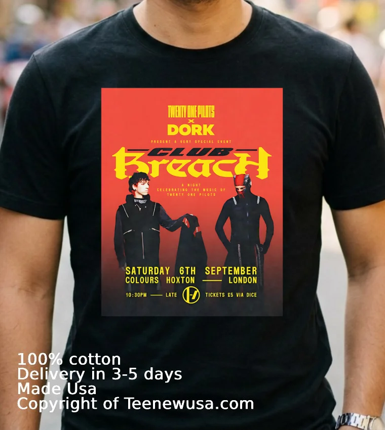 Twenty One Pilots And Dork A Very Special Event Club Breach Shirt Navy Shirt 2