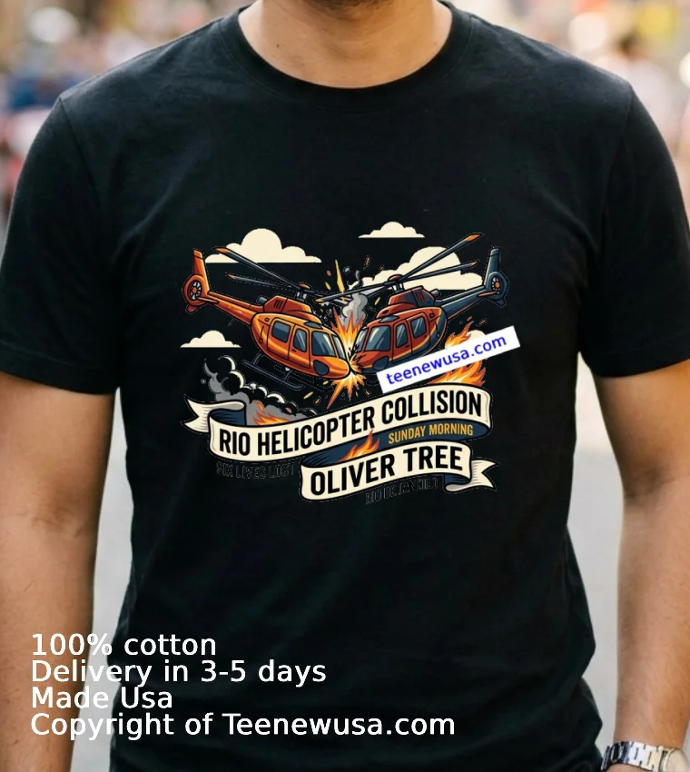 Two Helicopters Collided In The Skies Over Rio De Janeiro T Shirt - navy-shirt 2 Two Helicopters Collided In The Skies Over Rio De Janeiro T Shirt Navy Shirt 2