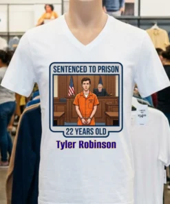 Tyler Robinson (22 Years Old) Was Prosecuted In Court And Sentenced To Prison T Shirt