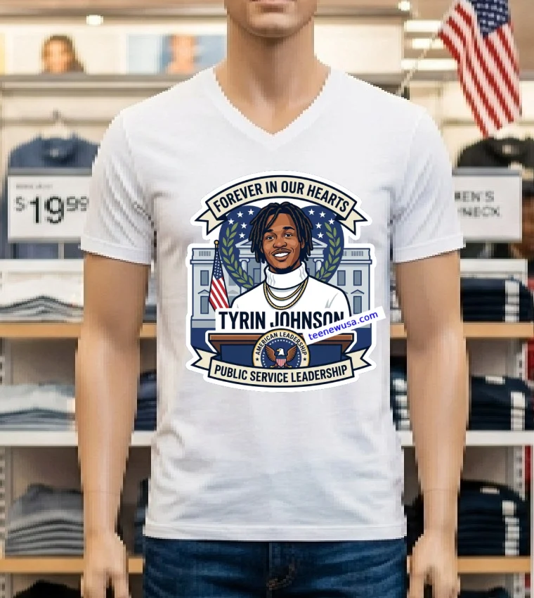 Tyrin Johnson Will Forever Remain In Our Hearts T Shirt - white-t-shirt Tyrin Johnson Will Forever Remain In Our Hearts T Shirt White T Shirt