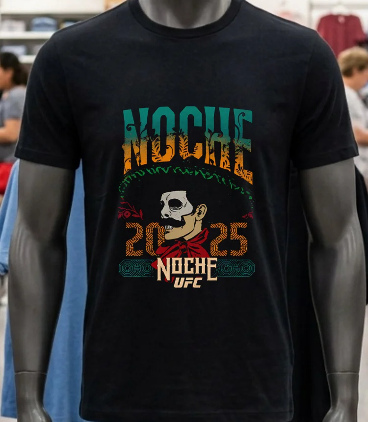Ufc Noche 2025 Mariachi Shirt - balck-shirt Ufc Noche 2025 Mariachi Shirt Balck Shirt 2