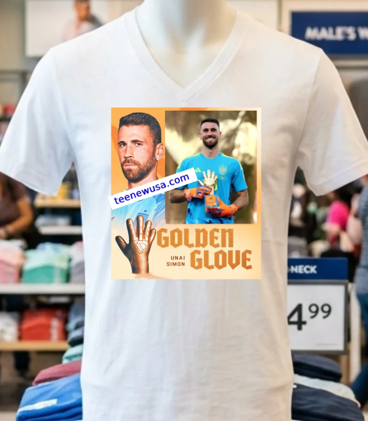 Unai Simon Wins The Golden Glove World Cup 2026 T Shirt T Shirt - white-t-shirt Unai Simon Wins The Golden Glove World Cup 2026 T Shirt T Shirt White T Shirt 2