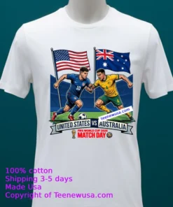 United States Vs Australia World Cup 2026 T Shirt