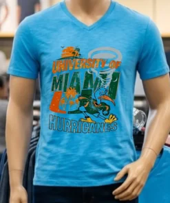 University Of Miami Hurricanes Graphic Vintage Shirt