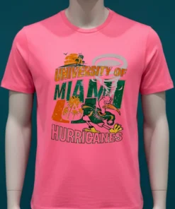 University Of Miami Hurricanes Graphic Vintage Shirt