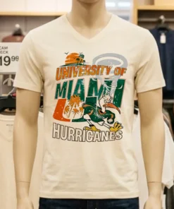 University Of Miami Hurricanes Graphic Vintage Shirt