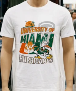 University Of Miami Hurricanes Graphic Vintage Shirt