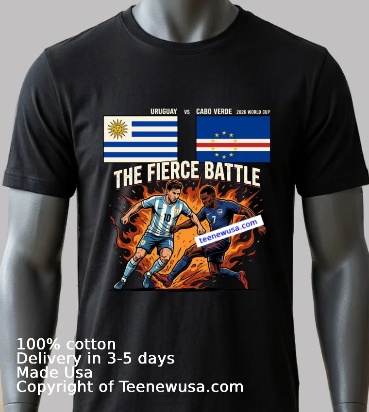 Uruguay Vs Cabo Verde World Cup 2026 T Shirt - balck-shirt 2 Uruguay Vs Cabo Verde World Cup 2026 T Shirt Balck Shirt 2