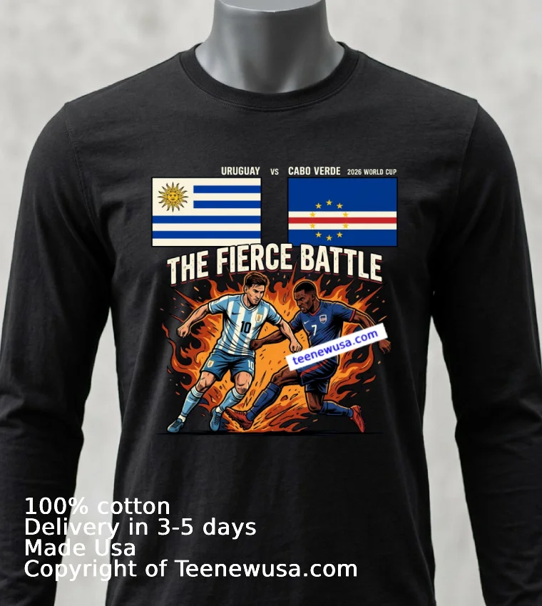 Uruguay Vs Cabo Verde World Cup 2026 T Shirt - balck-shirt Uruguay Vs Cabo Verde World Cup 2026 T Shirt Balck Shirt