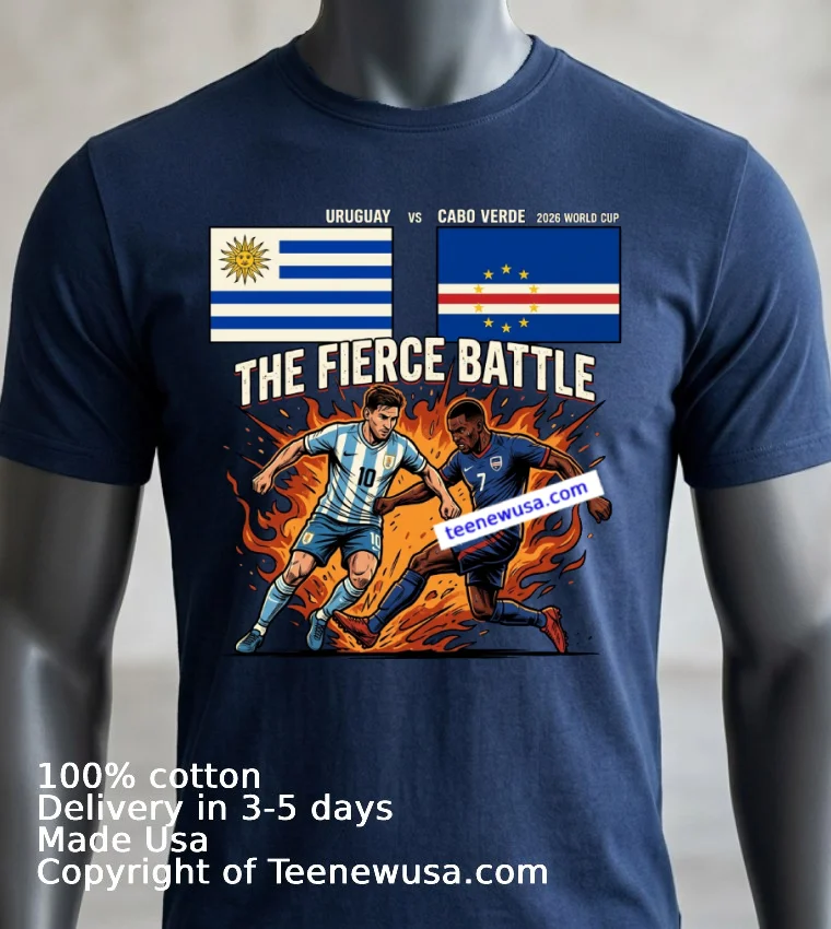 Uruguay Vs Cabo Verde World Cup 2026 T Shirt Navy Shirt 3