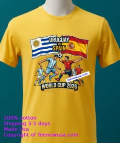 Uruguay Vs Spain World Cup 2026 T Shirt