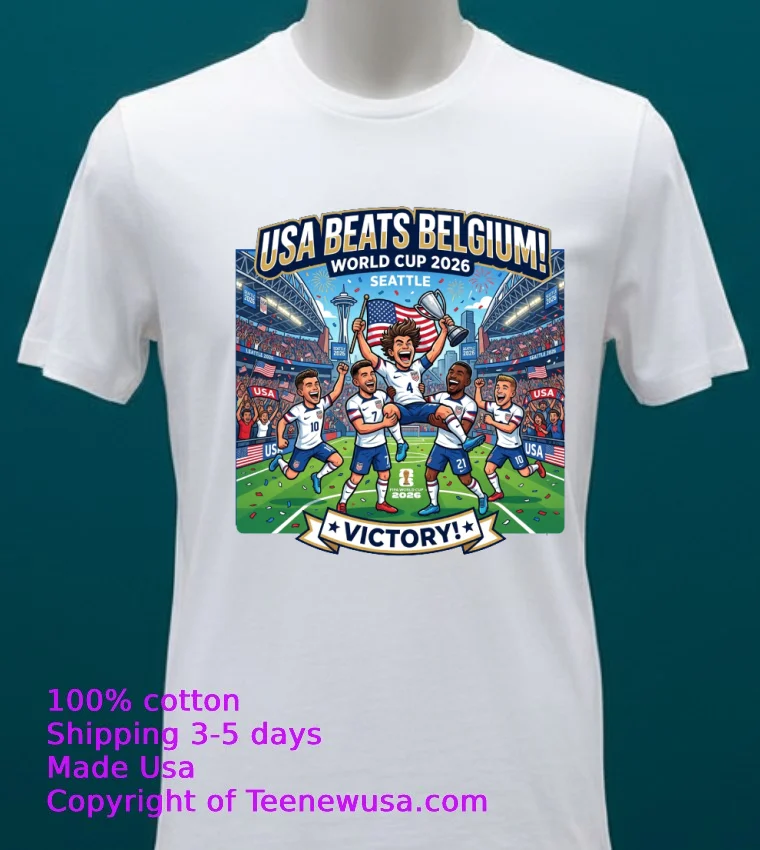 Us Team Beats Belgium At World Cup 2026 In Seattle T Shirt White T Shirt 20 1