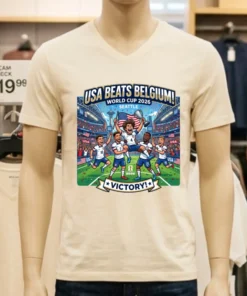 Us Team Beats Belgium At World Cup 2026 In Seattle T Shirt White T Shirt 4